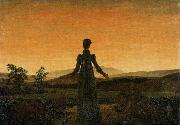 Caspar David Friedrich Woman before the Rising Sun oil on canvas